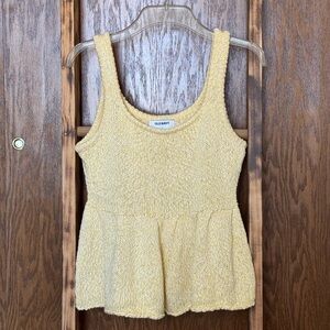 YELLOW KNIT TANK TOP